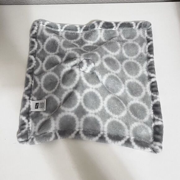 Hudson Baby HB Gray Elephant Circles Security Blanket Lovey Lovie Blankie - Picture 8 of 8